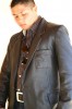 leather sportcoat